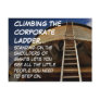 Climbing the corporate ladder gives perspective postcard