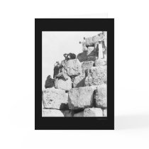 Climbing the Great Pyramid in Egypt 1870 cards