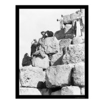 Climbing the Great Pyramid in Egypt 1870 posters