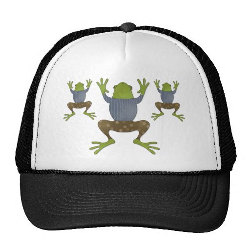 Clinging Frogs Mesh Hats