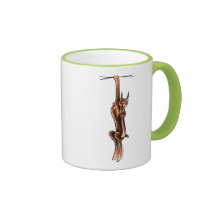 Clingy Red Rust Doberman Pinscher Coffee Mug