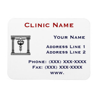 Clinic Promotionasl Magnet Template 1 Rectangle Magnets