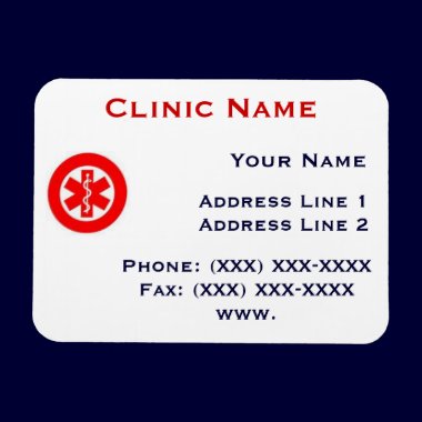 Clinic Promotionasl Magnet Template 2 magnets