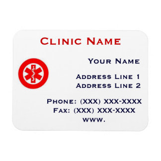 Clinic Promotionasl Magnet Template 2 Rectangle Magnets