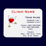 Clinic Promotionl Magnet -Horizonttl/Dancing Heart magnets