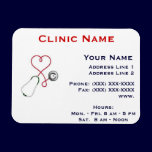 Clinic Promotionl Magnet -Horizonttl/Heart Dr. magnets
