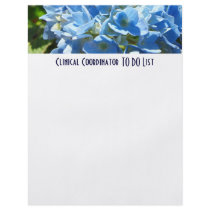 Clinical Coordinator TO DO lList paper Hydrangeas