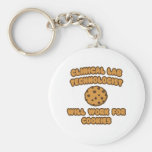 Clinical Lab Tech .. Will Work for Cookies Key Chain