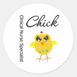 Clinical Nurse Specialist Chick v1 Sticker