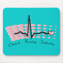 Clinical Nursing Instructor QRS Design Mouse Pads