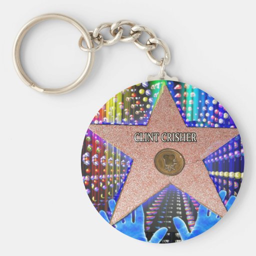 Clint Crisher Rainbow Star Key Chain