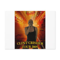CLINT CRISHER UNDER THE DISCO BALL TOUR 2009 postcards by clintcrisher CLINT CRISHER UNDER THE DISCO BALL TOUR 2009 postcards