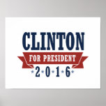CLINTON 2016 CERTIFIED RIBBON -.png Poster