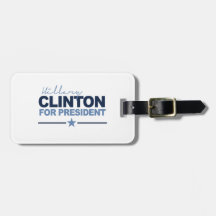 CLINTON 2016 SIGNERICA -.png Bag Tag