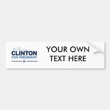 CLINTON 2016 SIGNERICA -.png Bumper Stickers