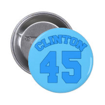 CLINTON 45 - Hillary for President Pins