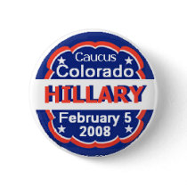 Clinton CO Caucus Button