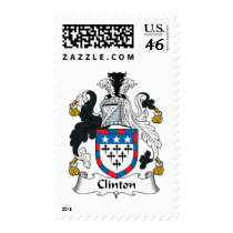 Clinton Family Crest postage