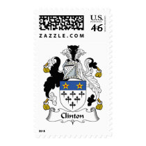 Clinton Family Crest postage