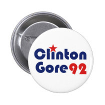 Clinton Gore 92 Retro Democrat buttons