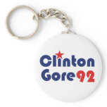 Clinton Gore 92 Retro Democrat Key Chains