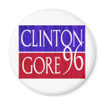 Clinton Gore 96 Distressed Design Magnet