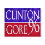 Clinton Gore 96 Distressed Design Post Card