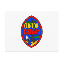 Clinton GUAM Postcard