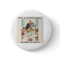 Clinton-Lies on Platter Button by mysteryms Clinton-Lies on Platter Button