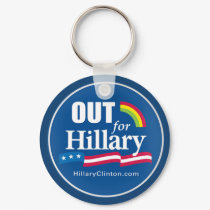 Clinton "OUT" Keychain