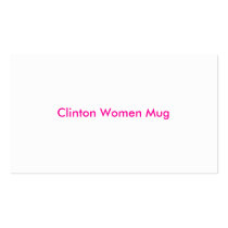 Clinton Women Mug business cards by arose1017 Clinton Women Mug business cards