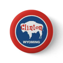 Clinton WYOMING Button