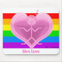 Clio "Give Love" Pride Mousepad