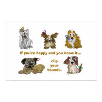 Clip Your Hounds Custom Poster Print by zooogle Clip Your Hounds Custom Poster Print