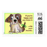 Clip Your Hounds Puppy Custom Postage Stamps