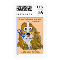 Clip Your Hounds Spaniel Custom Postage Stamps by zooogle Clip Your Hounds Spaniel Custom Postage Stamps