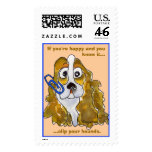 Clip Your Hounds Spaniel Custom Postage Stamps