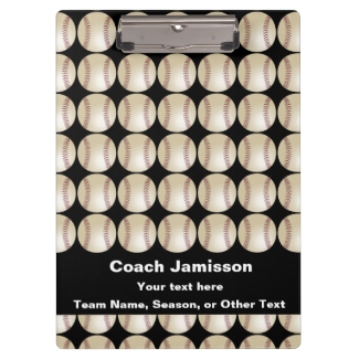 Clipboard Black, Gift for Baseball Coach