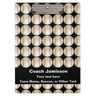 Clipboard Black Personalized Gift 4 Baseball Coach