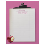 Clipboard letterhead for teachers