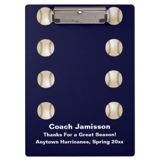 Clipboard, Navy Blue, Baseball Coach