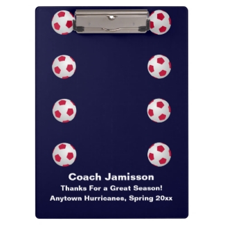 Clipboard, Navy Blue, Soccer Coach