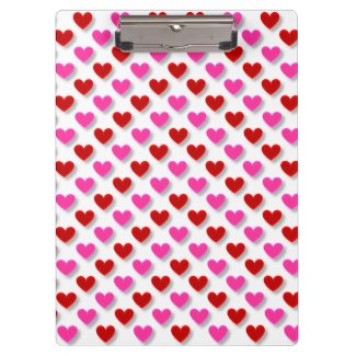 Clipboard with Hearts