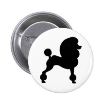 Clipped Standard Poodle Buttons