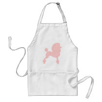 Clipped Standard Poodle (in light pink) aprons by dogsandhorses Clipped Standard Poodle (in light pink) aprons