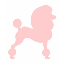Clipped Standard Poodle (in light pink) t-shirts by dogsandhorses Clipped Standard Poodle (in light pink) t-shirts
