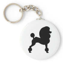 Clipped Standard Poodle Key Chains