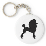 Clipped Standard Poodle Key Chains