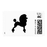 Clipped Standard Poodle Postage Stamps