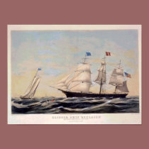 Clipper ship Adelaide Vintage Poster Reproduction